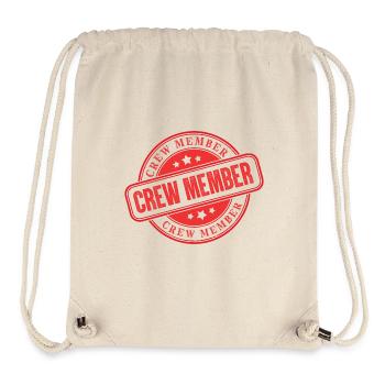 Crew Stempel - Stanley/Stella recycelter Gym Bag - Naturweiß - Vorne