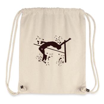 Hochspringer Wasserfarben Hochsprung - Stanley/Stella recycelter Gym Bag - Naturweiß - Vorne