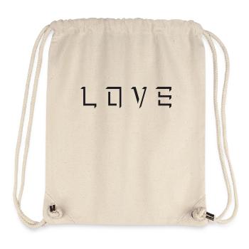 LIEBE - Stanley/Stella recycelter Gym Bag - Naturweiß - Vorne