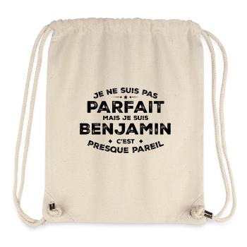 Benjamin A first name, an attitude Humour Benjamin - Stanley/Stella Recycled Gym Bag - natural - Front