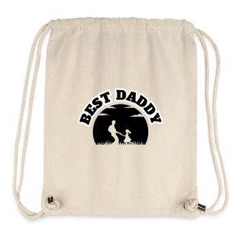 Best Daddy Black - Stanley/Stella Recycled Gym Bag - natural - Front
