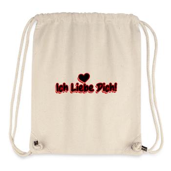 I Love You Saying Valentine's Day - Stanley/Stella Recycled Gym Bag - natural - Front