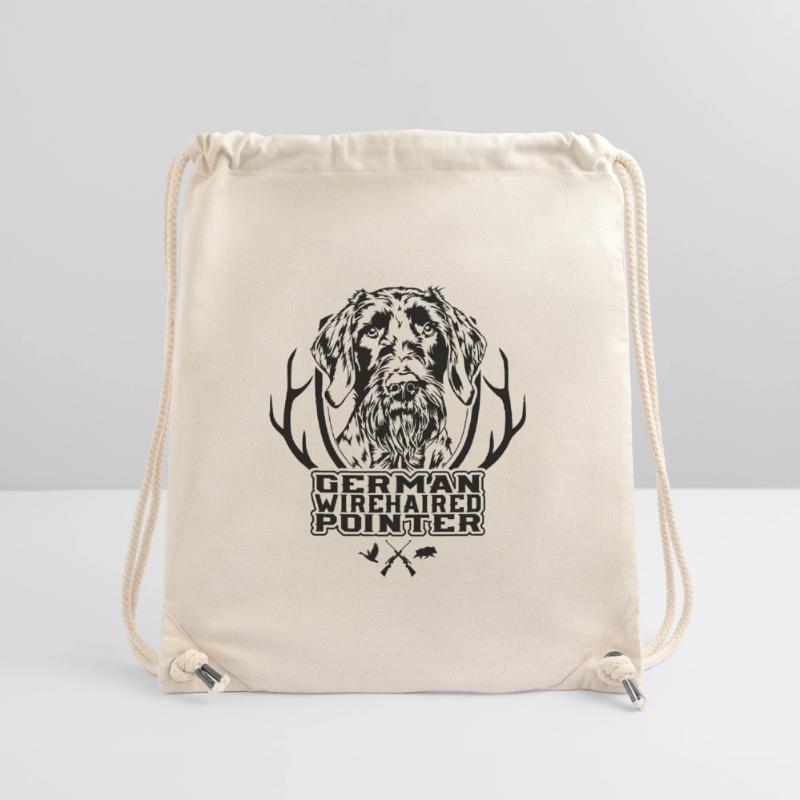 German Wirehaired Pointer Jagdhunde Hunde Wilsigns Stanley/Stella recycelter Gym Bag