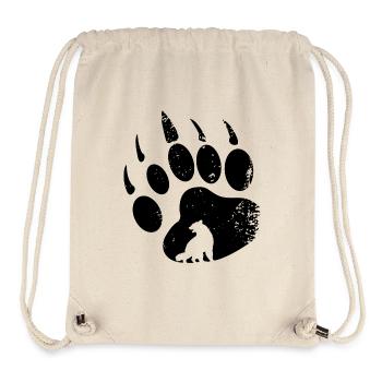 Wolverine Footprint Marten Bear Dog Wolverine - Stanley/Stella Recycled Gym Bag - natural - Front