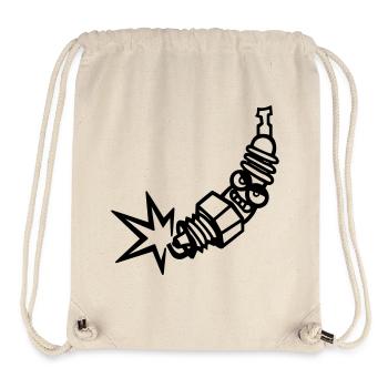 Zündkerze (individuelle Farbänderung) - Stanley/Stella recycelter Gym Bag - Naturweiß - Vorne