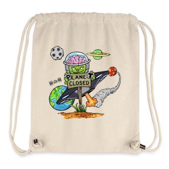 Planet Closed - Stanley/Stella recycelter Gym Bag - Naturweiß - Vorne