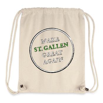 make ST GALLEN great again - Stanley/Stella recycelter Gym Bag - Naturweiß - Vorne