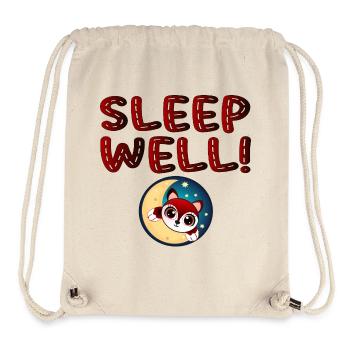 Schlafen Sie gut - Sleeping FOX at the Moon - Tier - Stanley/Stella recycelter Gym Bag - Naturweiß - Vorne