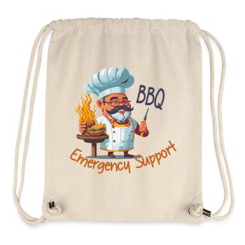 BBQ Notfall Support - Stanley/Stella recycelter Gym Bag - Naturweiß - Vorne
