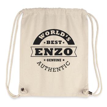 Enzo T-Shirt Personalisierter Name Geschenk Enzo - Stanley/Stella recycelter Gym Bag - Naturweiß - Vorne