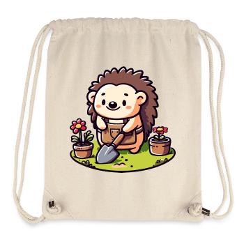 Igelgärtner: Der Blütenkumpel - Stanley/Stella recycelter Gym Bag - Naturweiß - Vorne
