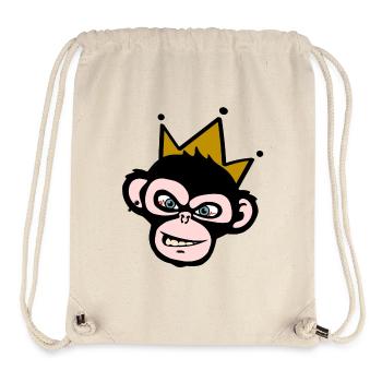 Verrückter Affe - crazy ape - Stanley/Stella recycelter Gym Bag - Naturweiß - Vorne