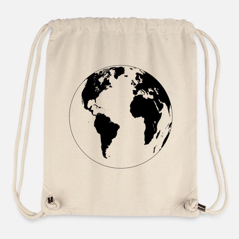 Un monde 2 - Sac à cordon recyclé Stanley/Stella - blanc naturel