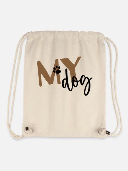 Dog T-shirt - my Dog - Stanley/Stella Recycled Gym Bag - natural