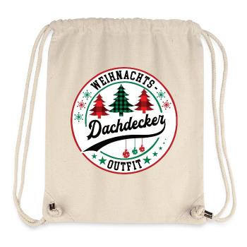 Dachdecker Weihnachten Zimmermann Dachdeckerei - Stanley/Stella recycelter Gym Bag - Naturweiß - Vorne