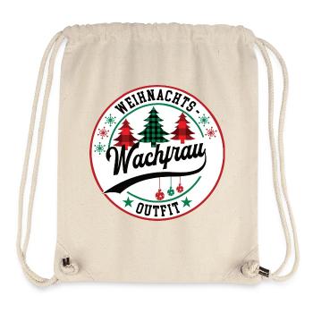 Wachfrau Weihnachten Wachdienst Sicherheitsdienst - Stanley/Stella recycelter Gym Bag - Naturweiß - Vorne