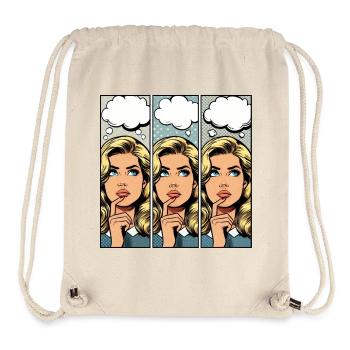 Gedanken (3x) - Frau - Stanley/Stella recycelter Gym Bag - Naturweiß - Vorne