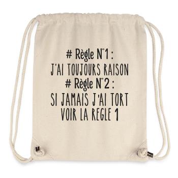 Ich habe immer Recht Regel - Stanley/Stella recycelter Gym Bag - Naturweiß - Vorne