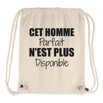 Dieser perfekte Mann ist nicht mehr als Paar verfügbar - Stanley/Stella recycelter Gym Bag - Naturweiß - Vorne
