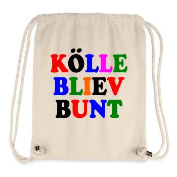 kölle bliev bunt - Stanley/Stella recycelter Gym Bag - Naturweiß - Vorne