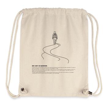 Die Lust zu wandern - Stanley/Stella recycelter Gym Bag - Naturweiß - Vorne