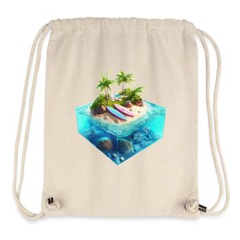 Vacarion Square 3D - Stanley/Stella Recycled Gym Bag - natural - Front
