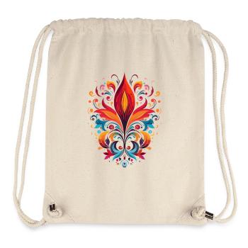 Ornamental flower - Stanley/Stella Recycled Gym Bag - natural - Front