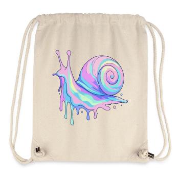 Pastell-Schnecke - Stanley/Stella recycelter Gym Bag - Naturweiß - Vorne