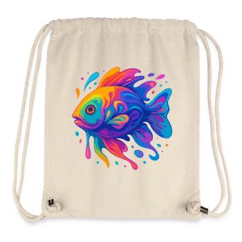 Rainbow Fish - Stanley/Stella Recycled Gym Bag - natural - Front