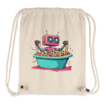 Donut Droid - Stanley/Stella Recycled Gym Bag - natural - Front