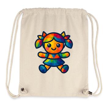 WPAP Polygon Kawaii Style Baby Doll - Stanley/Stella Recycled Gym Bag - natural - Front