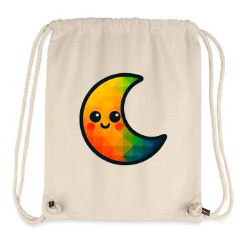 WPAP Polygon Kawaii Style Baby Toy Crescent Moon - Stanley/Stella Recycled Gym Bag - natural - Front