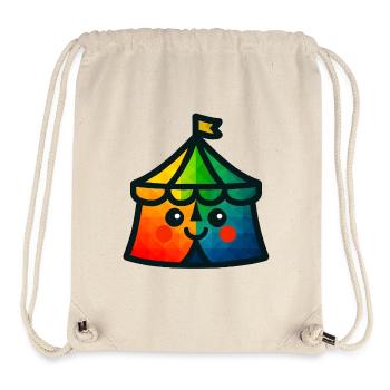 WPAP Polygon Kawaii Stil Baby Spielzeug Zirkuszelt - Stanley/Stella recycelter Gym Bag - Naturweiß - Vorne