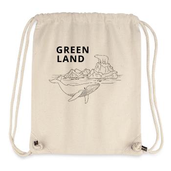 Greenland, Wal und Eisbär - Stanley/Stella recycelter Gym Bag - Naturweiß - Vorne