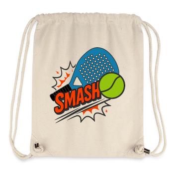 Smash de padel amusant - Sac à cordon recyclé Stanley/Stella - blanc naturel - Devant