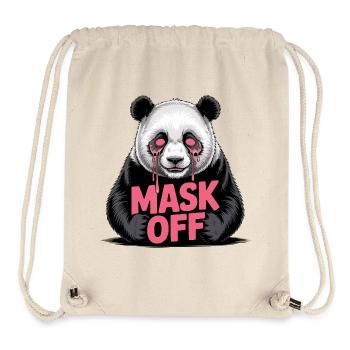 Maske aus Panda - Stanley/Stella recycelter Gym Bag - Naturweiß - Vorne