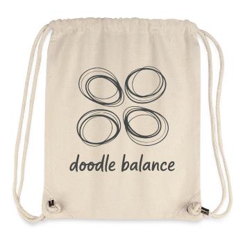 Abstract line art - Stanley/Stella Recycled Gym Bag - natural - Front