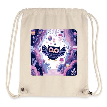 Nachtwald Eulenzauber - Stanley/Stella recycelter Gym Bag - Naturweiß - Vorne