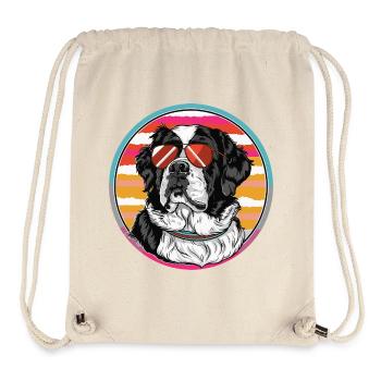 Sonnenhund im Retro-Sommer - Stanley/Stella recycelter Gym Bag - Naturweiß - Vorne