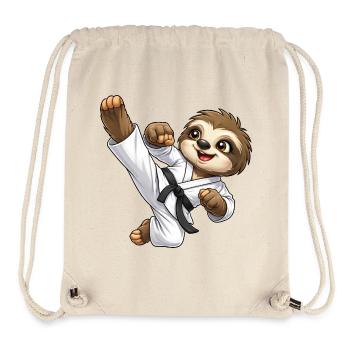 Faultier Kampfsport Karate Japanische Kampfkunst - Stanley/Stella recycelter Gym Bag - Naturweiß - Vorne