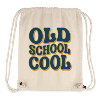 Old School Cool - Stanley/Stella Recycled Gym Bag - natural - Front