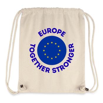 L’Europe Ensemble Emblème Fort - Sac à cordon recyclé Stanley/Stella - blanc naturel - Devant