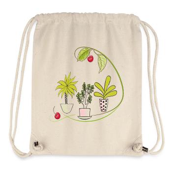 Blumen Fantasie - Stanley/Stella recycelter Gym Bag - Naturweiß - Vorne