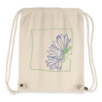 Kornblume minimalistisch - Stanley/Stella recycelter Gym Bag - Naturweiß - Vorne