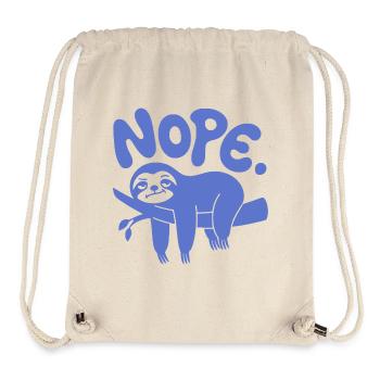 Lustiger Faulheit "Nope" – Faules Nickerchen & Prokrastination - Stanley/Stella recycelter Gym Bag - Naturweiß - Vorne