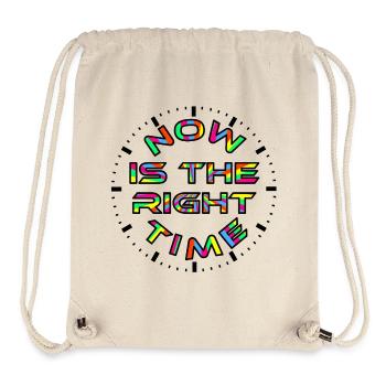 Now & Time - Stanley/Stella Recycled Gym Bag - natural - Front