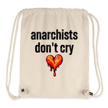 anarchists don't cry - Stanley/Stella recycelter Gym Bag - Naturweiß - Vorne