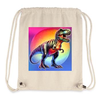 dinosaure - Sac à cordon recyclé Stanley/Stella - blanc naturel - Devant
