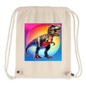 Dinosaurier - Stanley/Stella recycelter Gym Bag - Naturweiß - Vorne