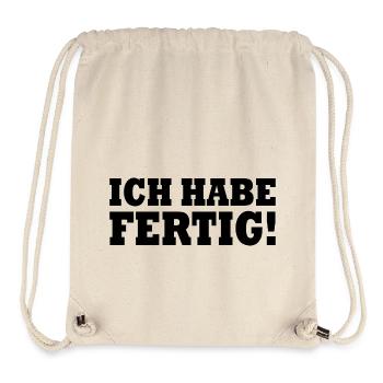 J’ai fini - Sac à cordon recyclé Stanley/Stella - blanc naturel - Devant